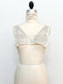 Silver Sequined Applique for Front Top